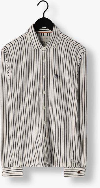 Hellblau CAST IRON Casual-Oberhemd LONG SLEEVE SHIRT JERSEY STRIPE WITH STRUCTURE - large