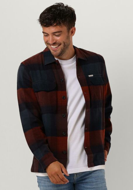 Braune CAST IRON Casual-Oberhemd LONG SLEEVE SHIRT YD CHECK REGULAR FIT - large