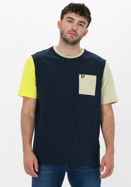 Dunkelblau LYLE & SCOTT T-shirt CONTRAST T-SHIRT - large