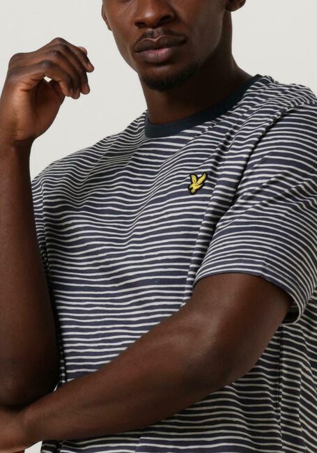 Dunkelblau LYLE & SCOTT T-shirt BRETON STRIPE T-SHIRT - large