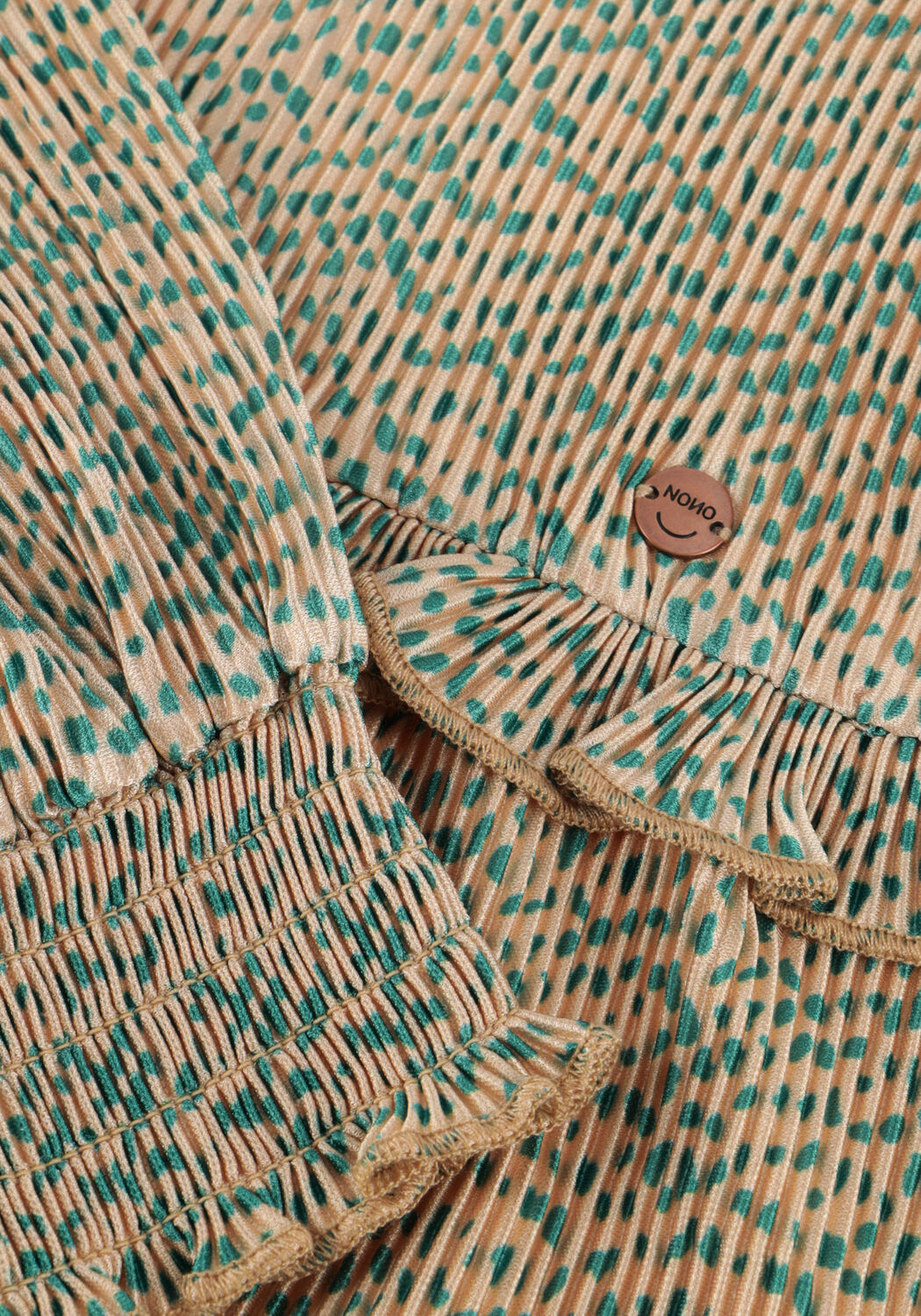 Beige NONO Blusen TISJA PLISSEE BLOUSE - large