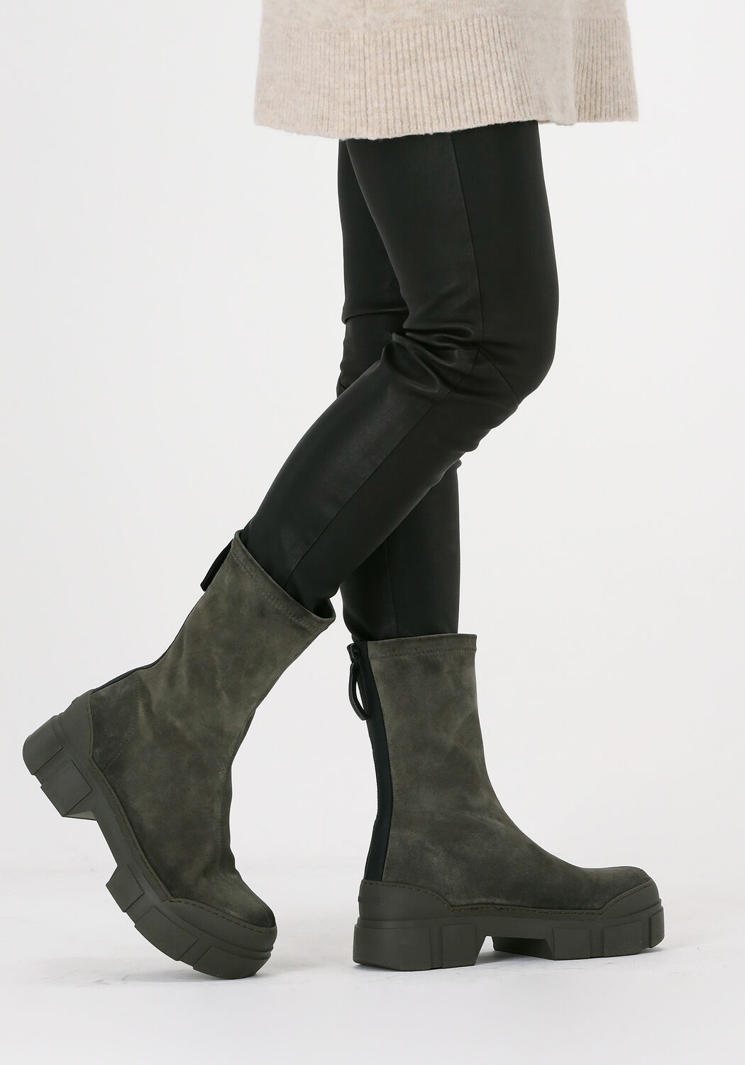 Gr&uuml;ne VIC MATIE Hohe Stiefel 1W3156D - large