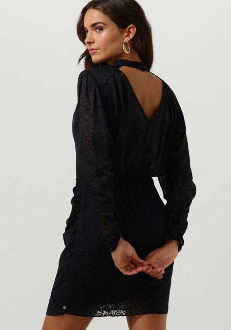 Blaue SCOTCH & SODA Minikleid MOCK NECK MINI DRESS WITH OPEN BACK DETAIL - large
