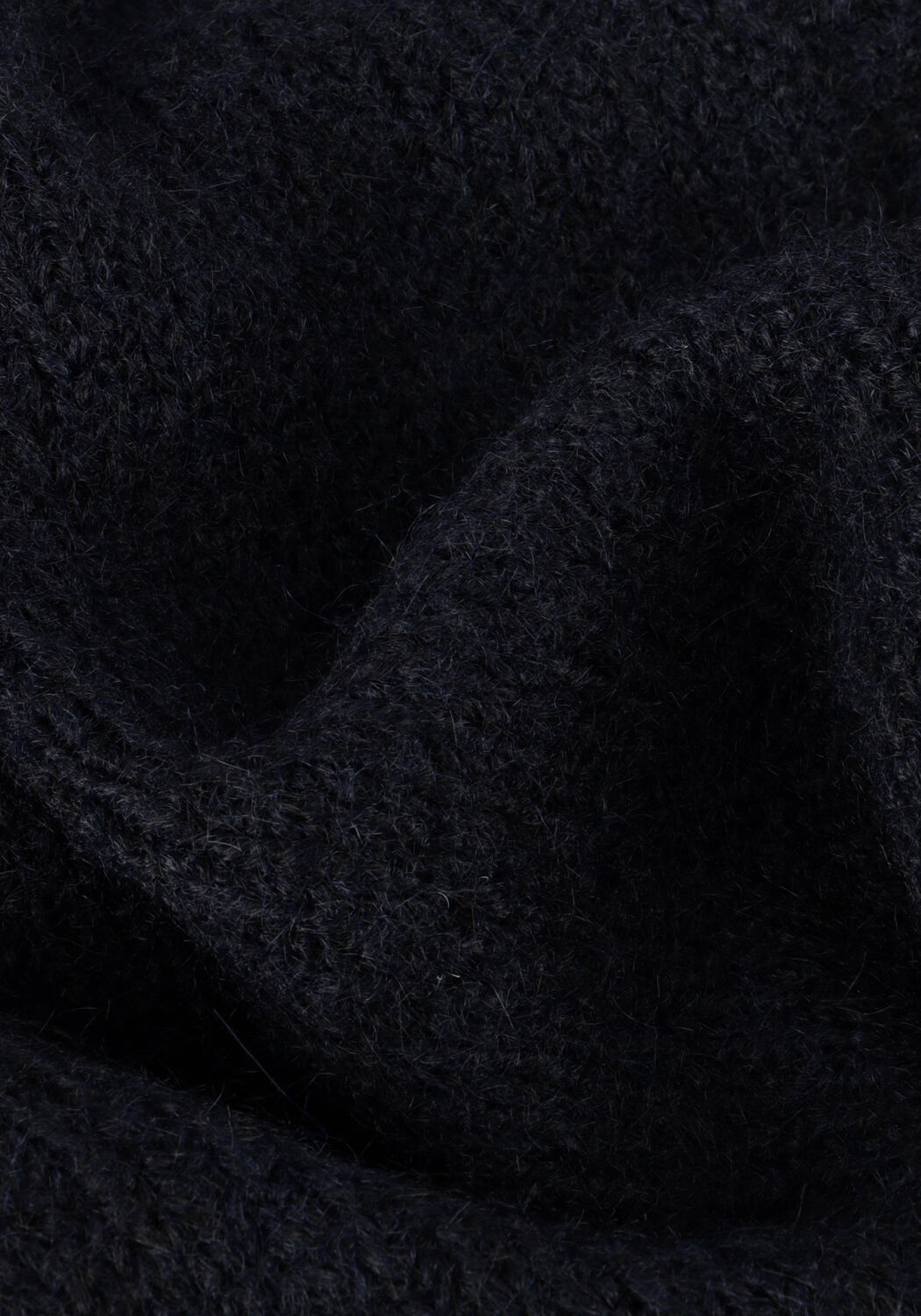 Dunkelblau SUMMUM Strickjacke PUFF SLEEVE CARDIGAN COZY MELANGE KNIT - large