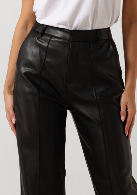 Schwarze COLOURFUL REBEL Weite Hose RUS VEGAN LEATHER PANTS - large