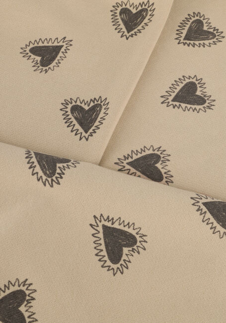 Sand RYLEE + CRU Sweatshirt OVERSIZED SWEATSHIRT HEARTS - large