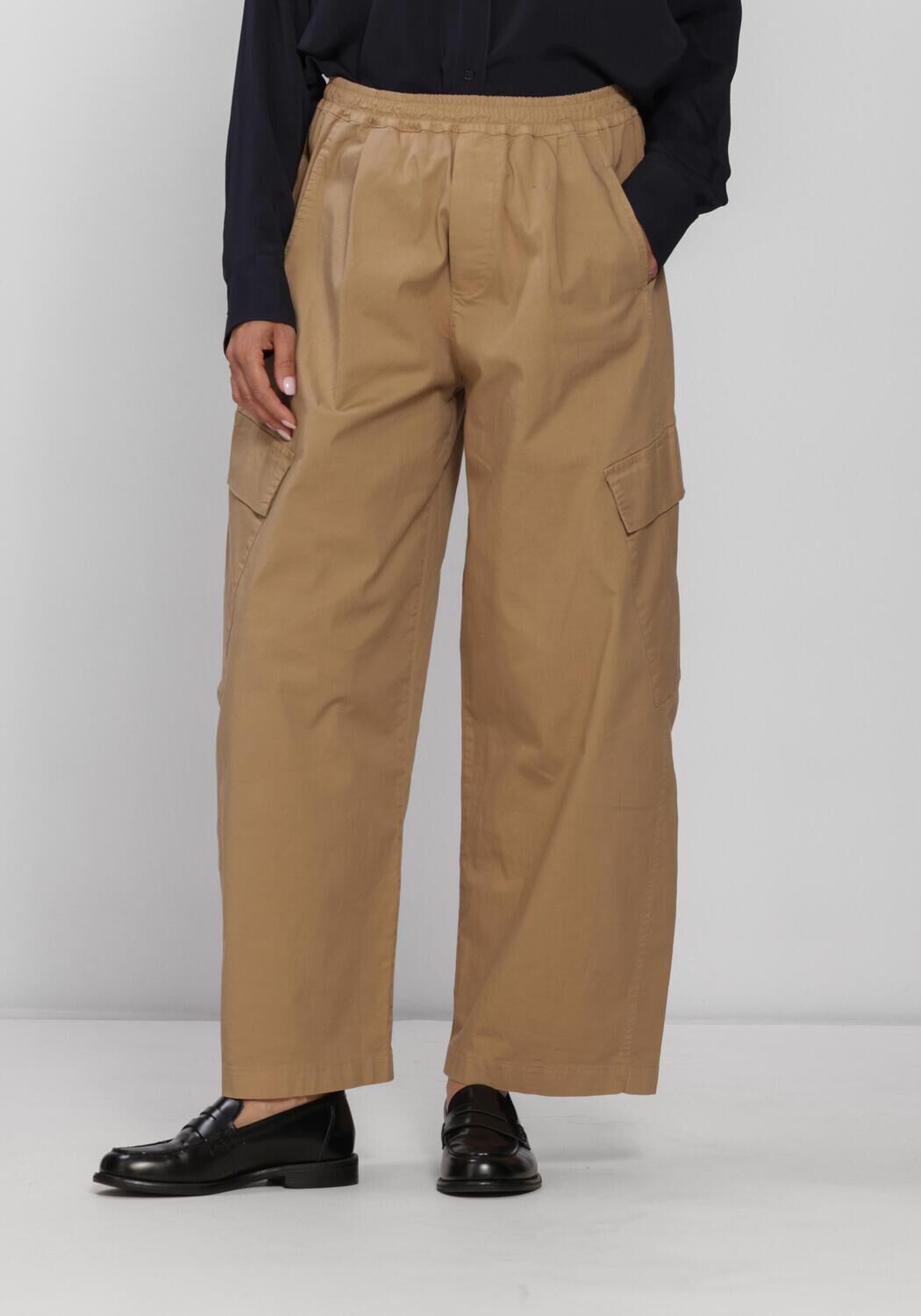 Camelfarbene BY-BAR Cargohosen MATCHA PANTS - large