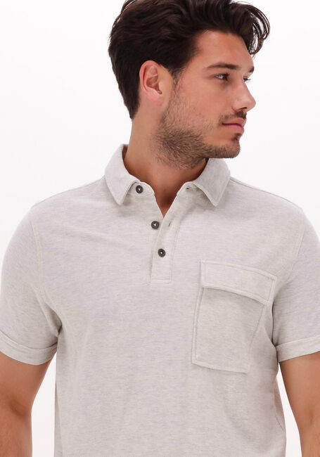 Beige CAST IRON Polo-Shirt SHORT SLEEVE POLO REGULAR COTTON TWILL - large