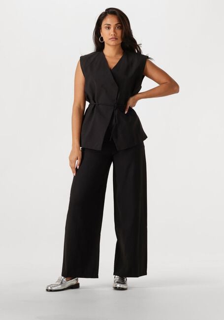 Schwarze OBJECT Hose OBJYUI HW WIDE PANTS 137 - large