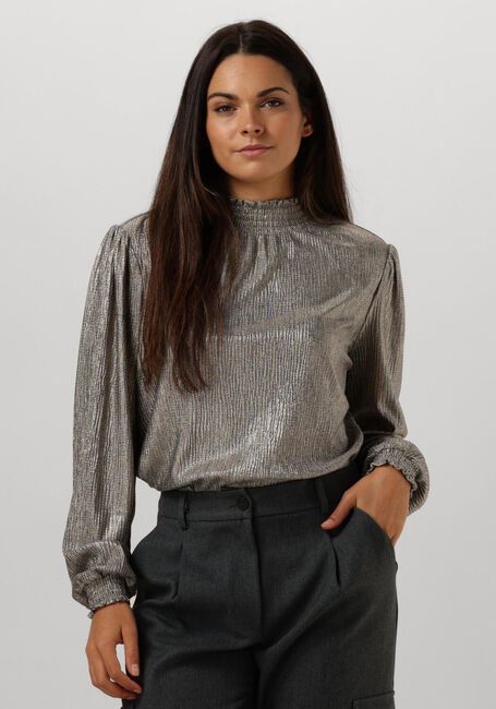 Goldfarbene AAIKO Blusen TORY METALLIC PES 165 - large
