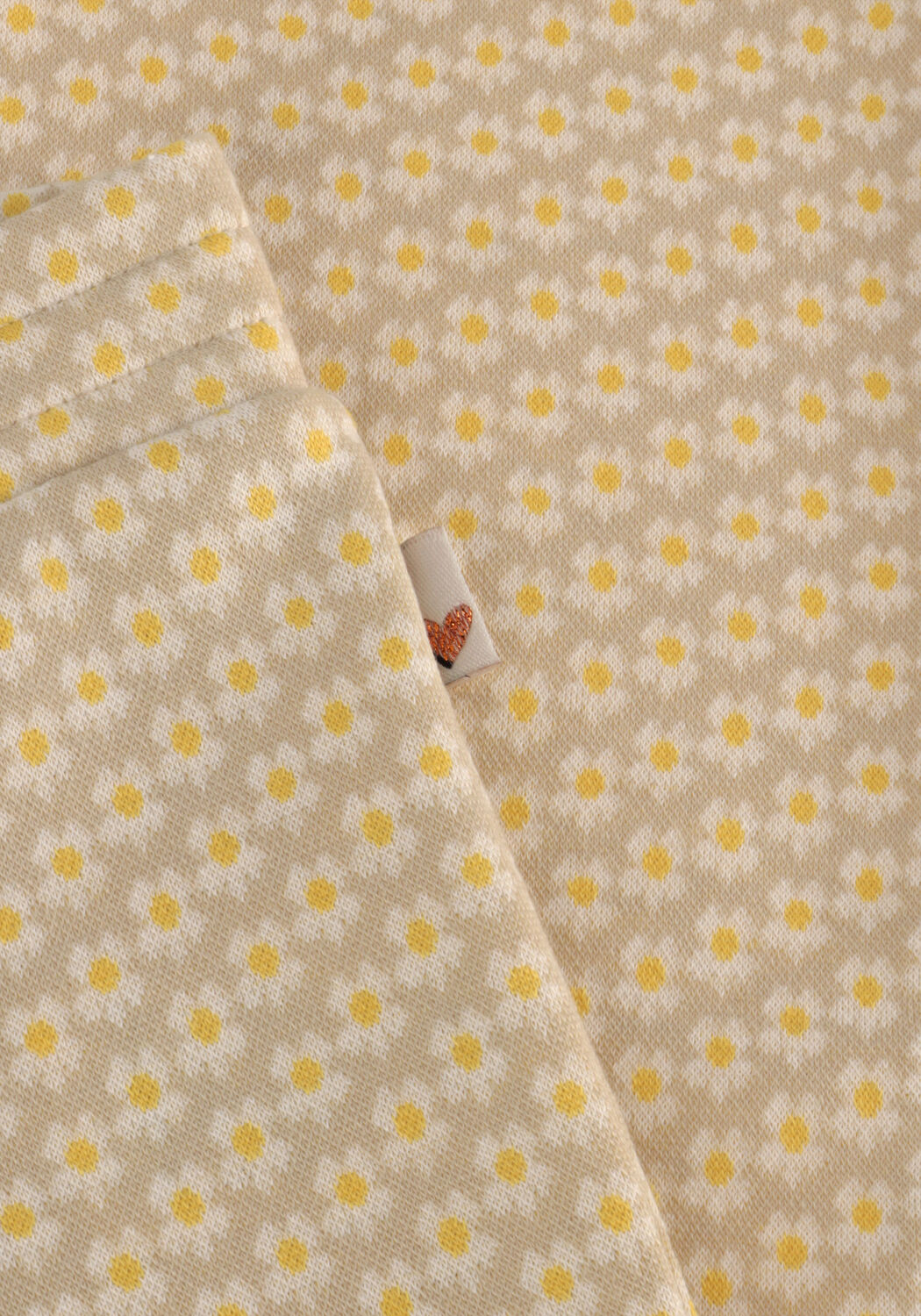 Gelbe MOODSTREET Schlaghose GIRLS FLARE PANT FLOWER JACQUARD - large