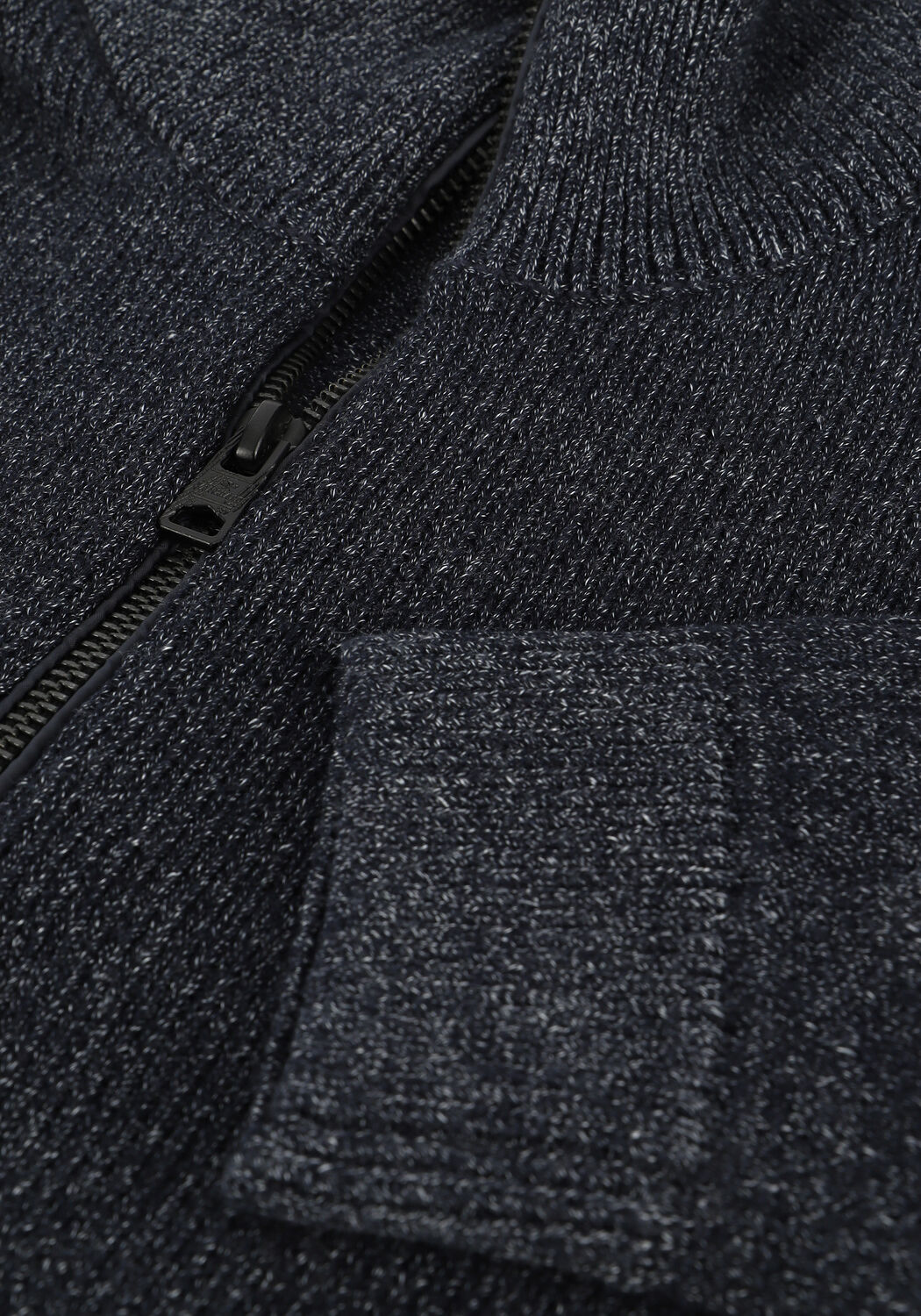 Dunkelblau VANGUARD Pullover HALF ZIP COLLAR COTTON GRINDLE - large