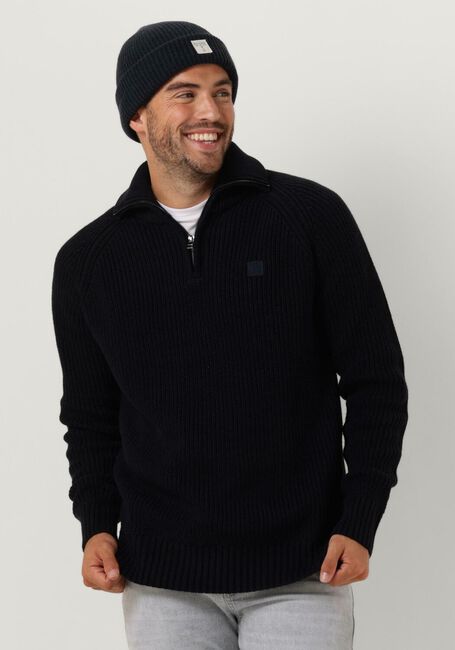 Dunkelblau BUTCHER OF BLUE Pullover OVERLAND HALF ZIP - large