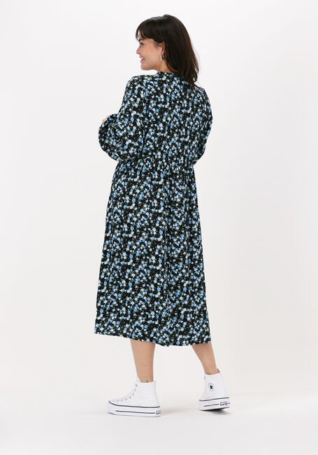 Blaue MSCH COPENHAGEN Midikleid KALIKA JALINA DRESS AOP - large