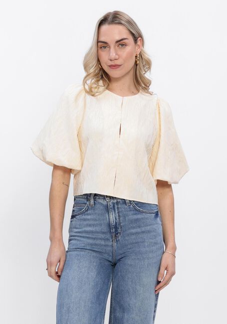 Beige Y.A.S. Blusen YASMINU 2/4 SHORT TOP S. NOOS - large