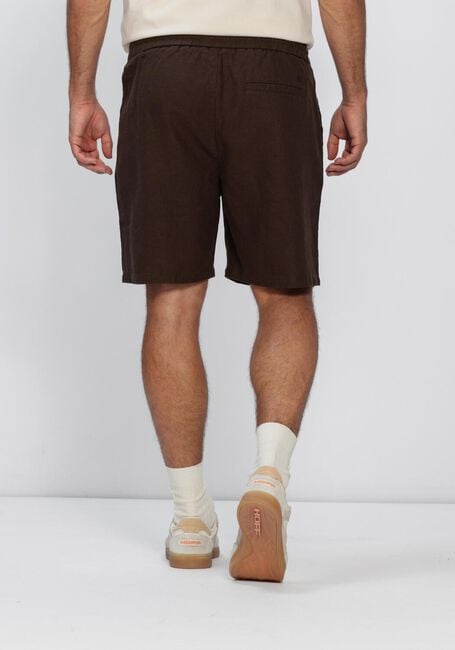 Braune LES DEUX Kurze Hose OTTO LINEN SHORTS - large