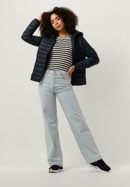 Blaue TOMMY HILFIGER Wattierte Jack LW PADDED GLOBAL STRIPE JACKET - large