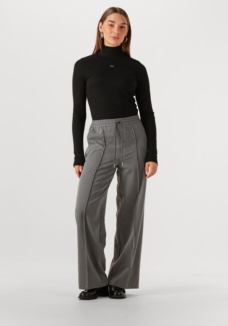 Schwarze CALVIN KLEIN Rollkragenpullover LS WOVEN LABEL TURTLENECK - large