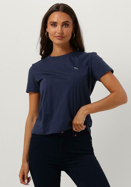 Blaue TOMMY JEANS T-shirt TJW REGULAR JERSEY C NECK - large