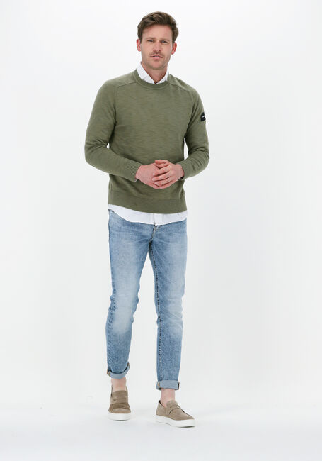 Grüne CALVIN KLEIN Pullover SLUB TEXTURE SWEATER - large