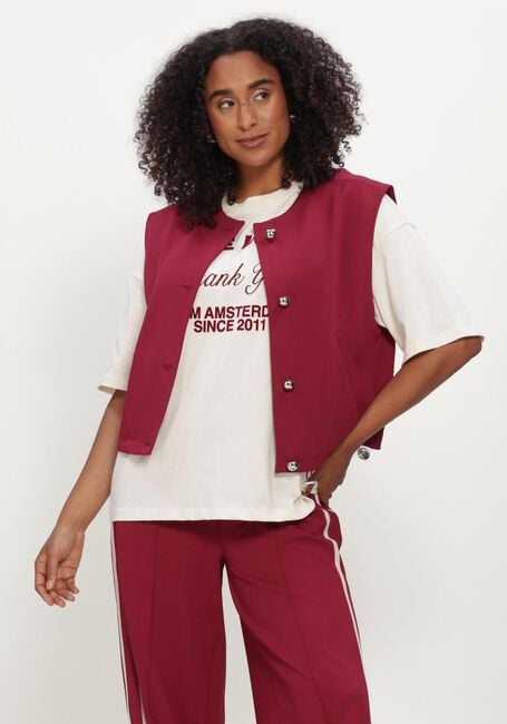Bordeaux POM AMSTERDAM Gilet GAYA BURGUNDY RED - large