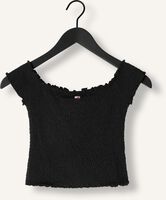 Schwarze TOMMY JEANS Top TJW CRP SMOCK TOP Schwarze TOMMY JEANS Top TJW CRP SMOCK TOP - medium