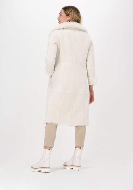Creme BEAUMONT Teddy-Jacke LONG REVERSIBLE LAMMY MIX COAT - large