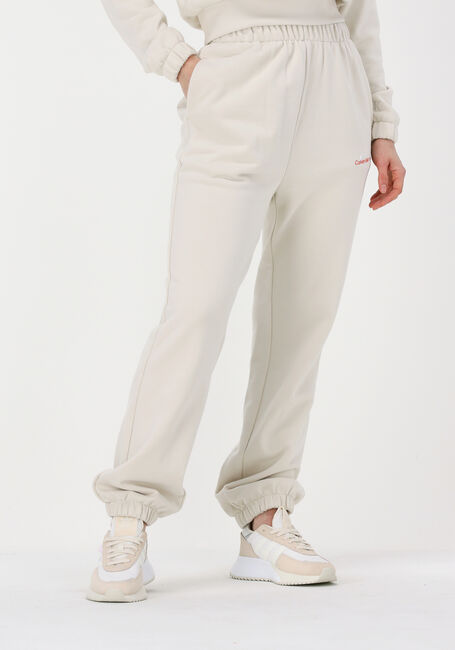 Creme CALVIN KLEIN Jogginghose TWO TONE MONOGRAM JOG PANT - large