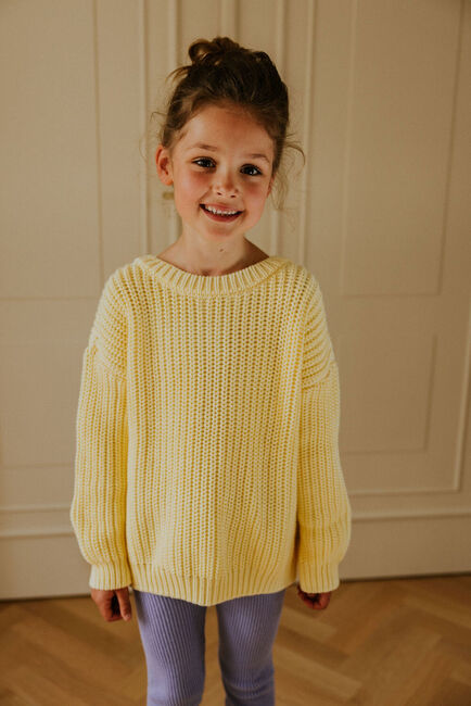 Gelbe YUKI KIDSWEAR Pullover CHUNKY KNITTED SWEATER - large