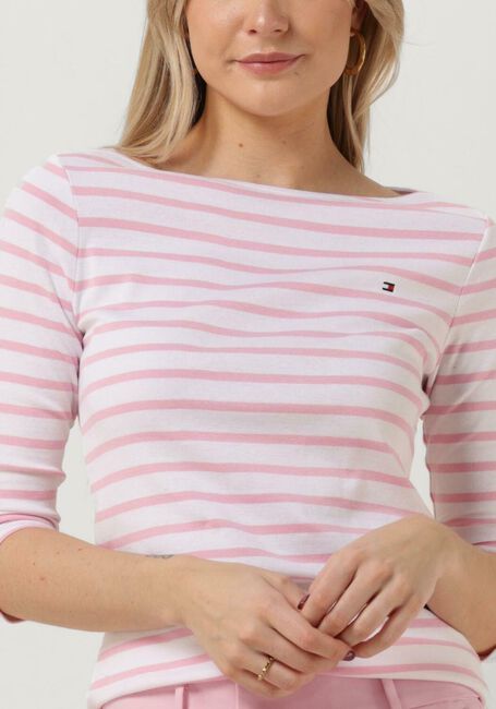 Rosane TOMMY HILFIGER T-shirt SLIM STP BOAT-NK TOP 3/4 SLV - large