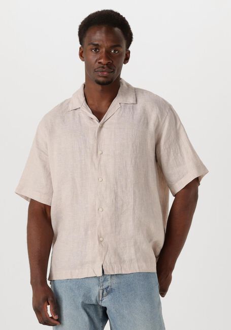 Beige SELECTED HOMME Casual-Oberhemd SLHREGKYLIAN SS SHIRT RESORT - large