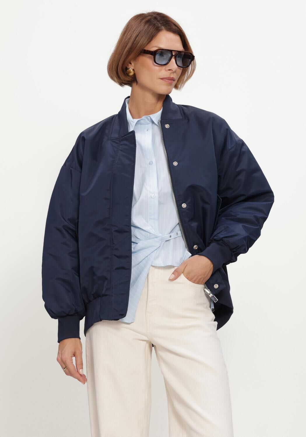 Dunkelblau MY ESSENTIAL WARDROBE Jack HELGAMW BOMBER JACKET - large