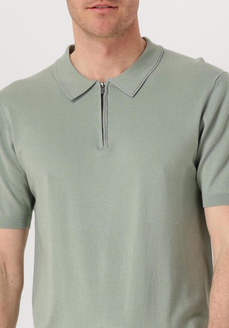 Grüne PURE PATH Polo-Shirt REGULAR FIT POLO SS HALF ZIP KNITWEAR - large