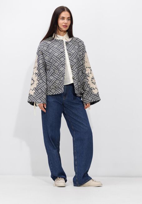 Blaue SUMMUM Jacken JACKET BLUE JACQUARD - large