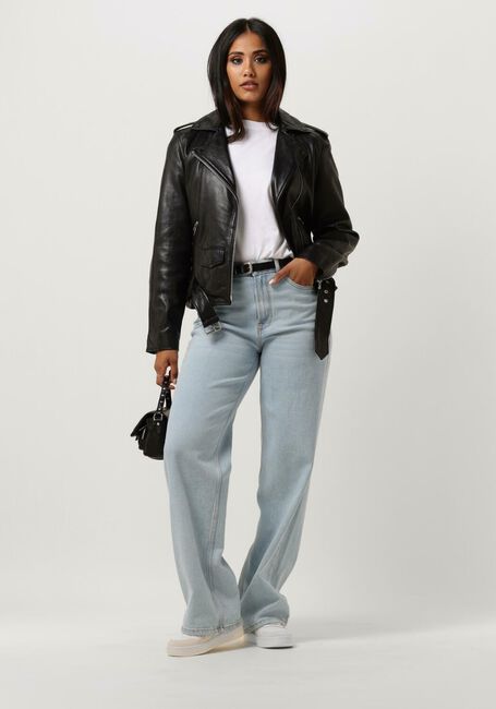 Schwarze CATWALK JUNKIE Lederjack JK BIKER BABE - large