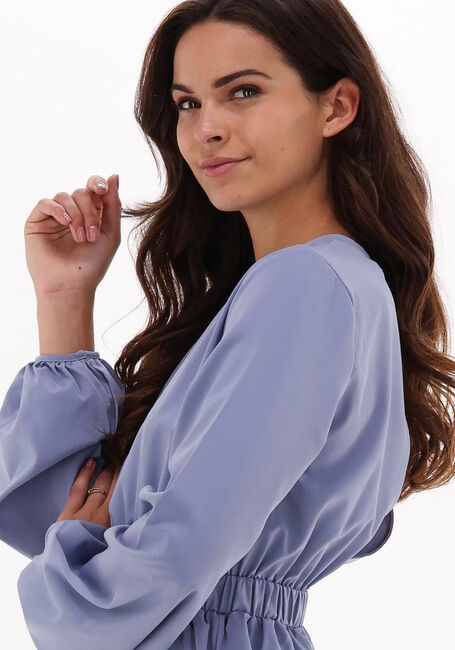 Hellblau NA-KD Playsuits LONG SLEEVE FRILLED PLAYSUIT - large