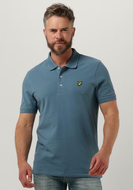 Blaue LYLE & SCOTT Polo-Shirt PLAIN POLO SHIRT - large