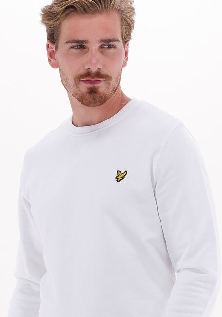 Weiße LYLE & SCOTT Pullover CREW NECK SWEATSHIRT - large