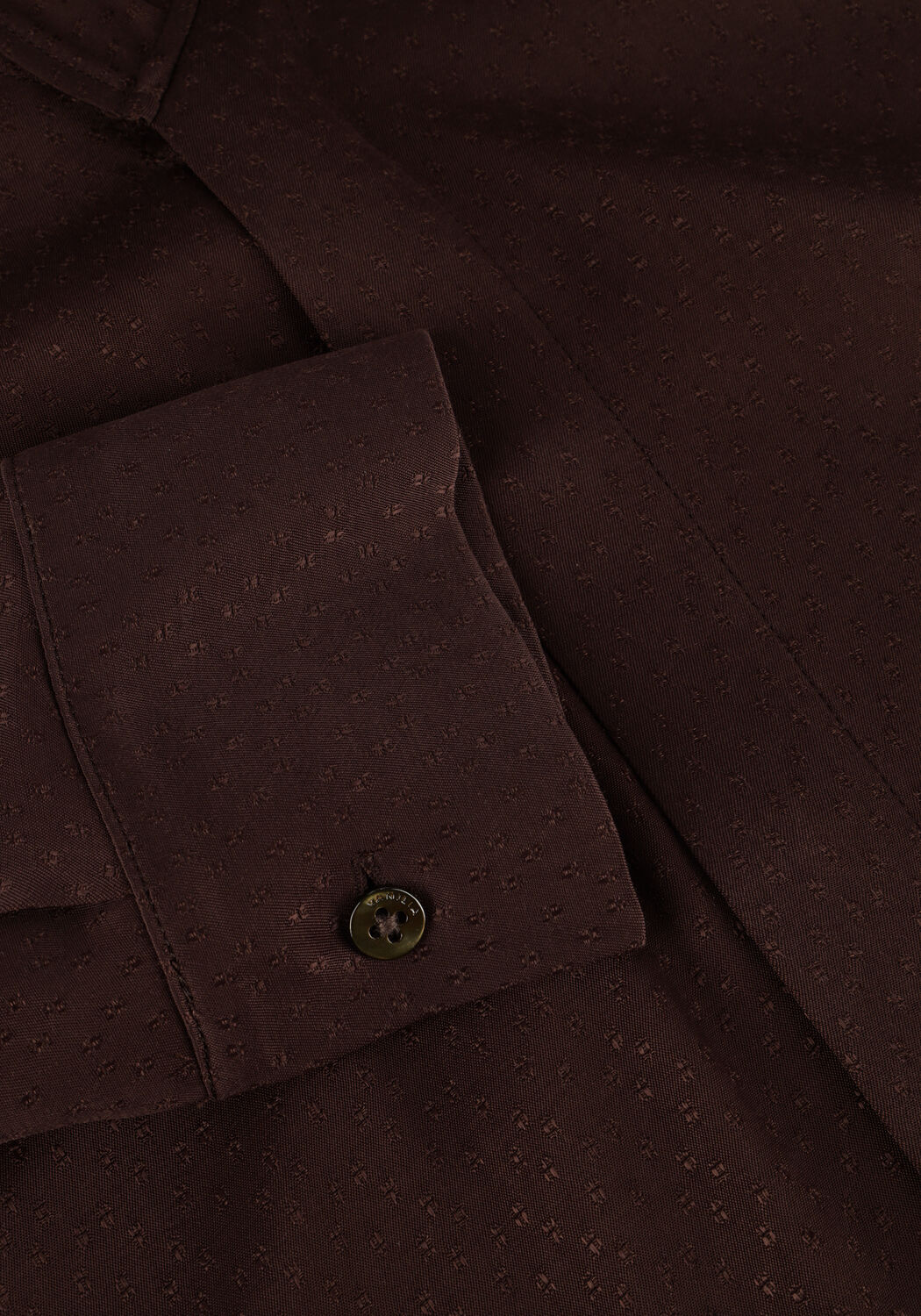 Braune VANILIA Blusen BOW SATIN BLOUSE - large