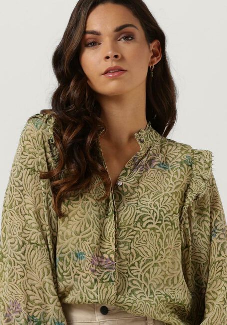 Gr&uuml;ne SISSEL EDELBO Blusen JUANA SILK SHIRT - large