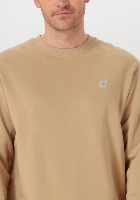 Sand SCOTCH & SODA Sweatshirt BADGE LOGO CREW SWEATSHIRT - large