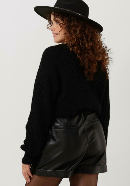 Schwarze NOTRE-V Pullover KNIT BUTTON NV-AZRA - large