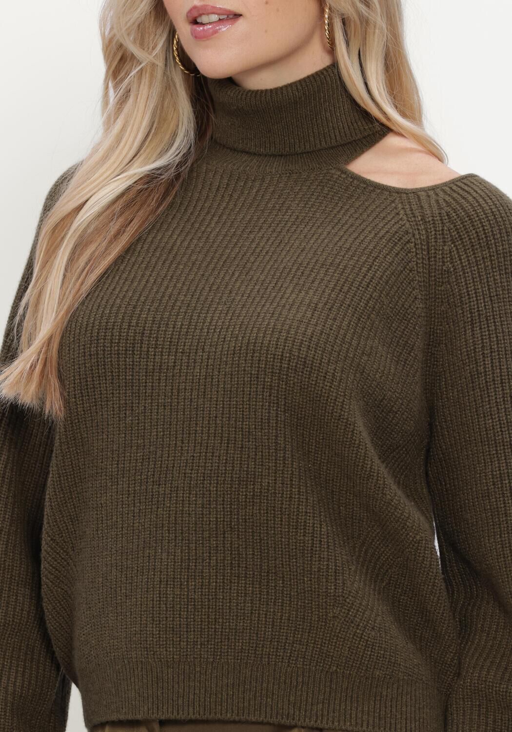 Dunkelgr&uuml;n DANTE6 Pullover MARENNA ASYMMETRICAL SWEATER - large