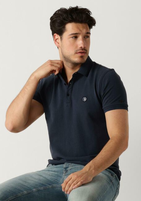 Dunkelblau CAST IRON Polo-Shirt SHORT SLEEVE POLO ORGANIX COTTON PIQUE ESSENTIAL - large