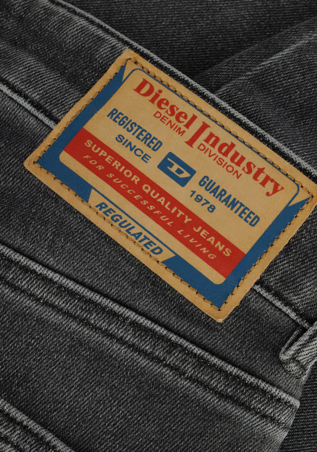 Graue DIESEL Skinny jeans 2017 SLANDY - large