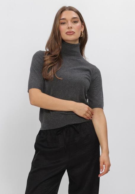 Dunkelgrau BOII STUDIOS Top AKSA T-NECK KNIT - large