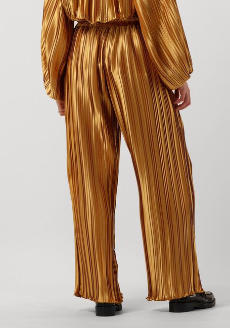 Goldfarbene AMAYA AMSTERDAM Weite Hose ABBY PLISSE PANTS - large