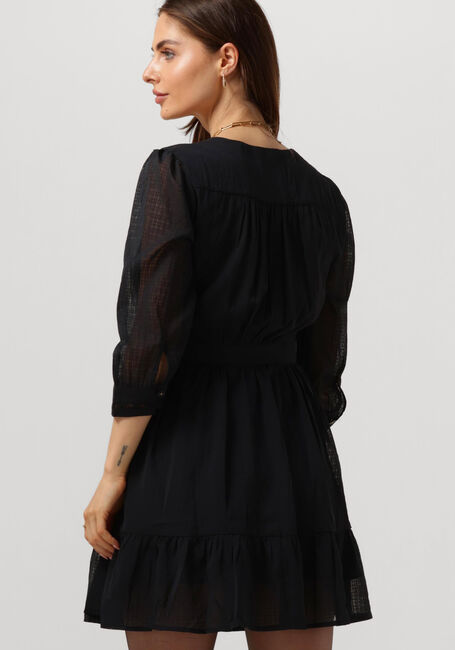 Schwarze SCOTCH & SODA Minikleid WRAP MINI DRESS - large
