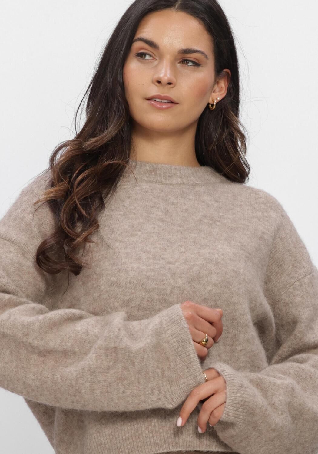 Beige SECOND FEMALE Pullover VARANO KNIT PULLOVER - large