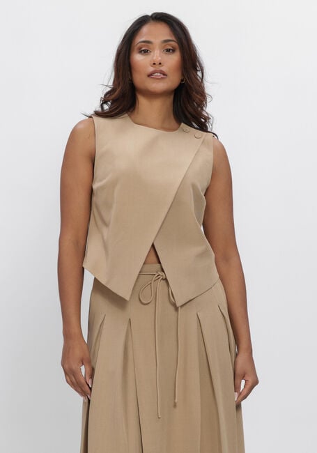 Camelfarbene Y.A.S. Gilet YASCAMIA WAISTCOAT - large